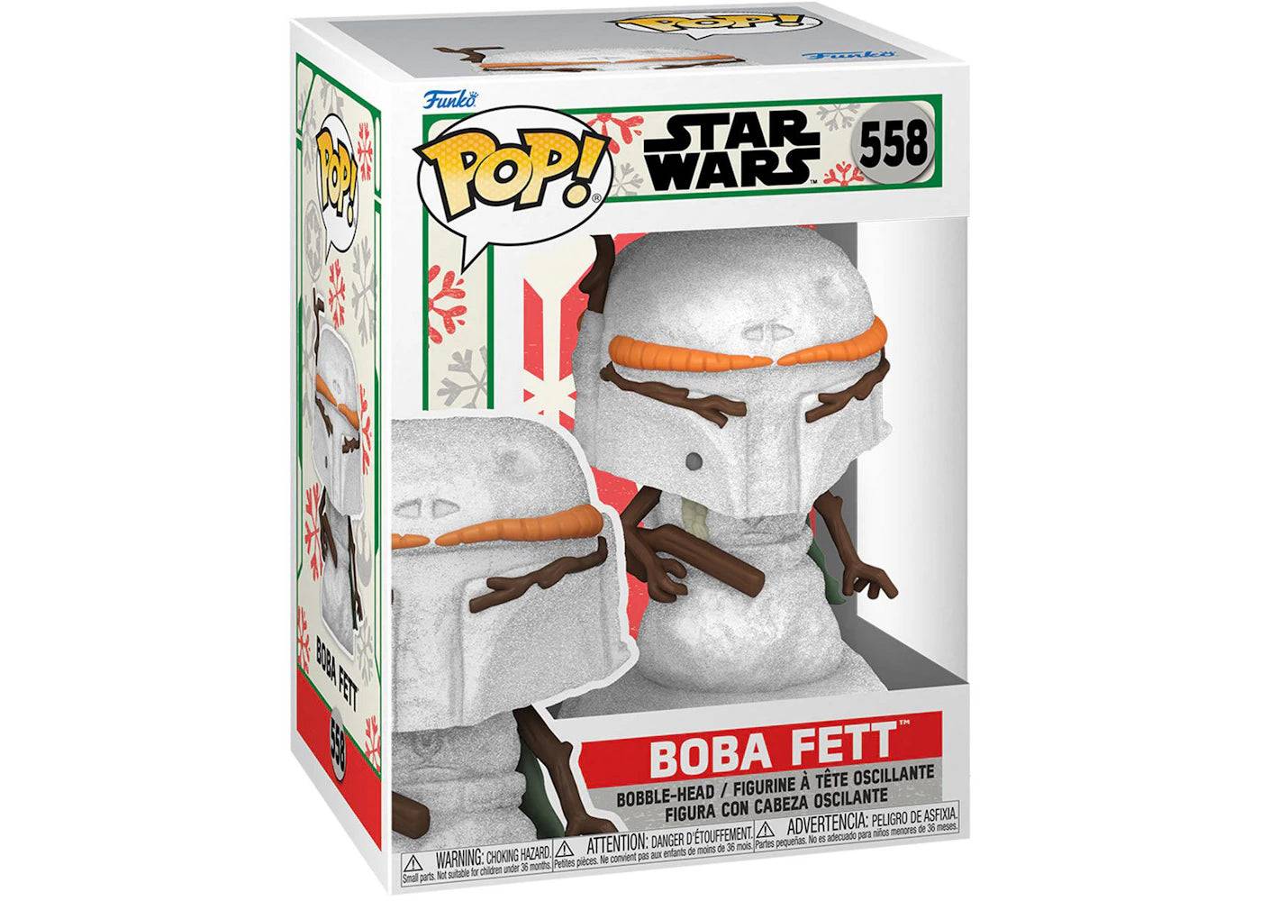 Funko Pop! Star Wars Holiday Boba Fett (Snowman) Figure #558 - One Size