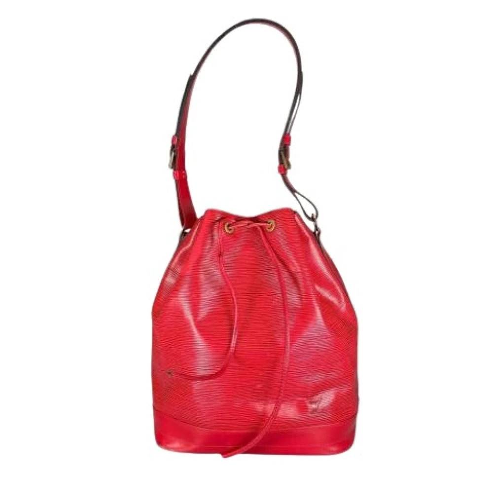 Louis Vuitton Vintage Pre-owned Noé Skuldertaske - Vintage - Dame - Rød - ONE SIZE - Uld