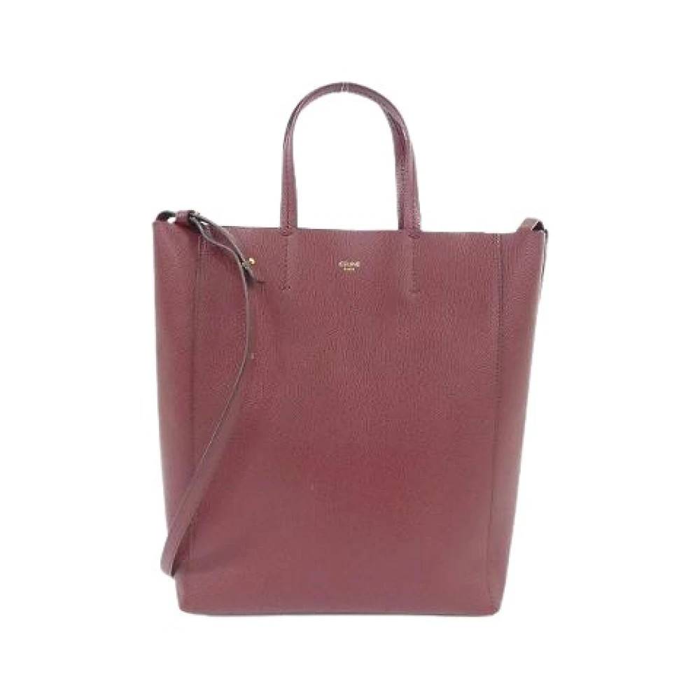 Celine Vintage - Pre-owned Vertical Cabas Small Calf Tote Bag Vintage - Dam - ONE Size - Läder