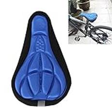 DUBENS® Gel Bike sadel, sadelöverdrag cykelsadel överdrag cykel bekväm sittkudde kudde överdrag extra komfort gel kudde kuddöverdrag lämplig för mountain bike säten och Road Bike sadel blå