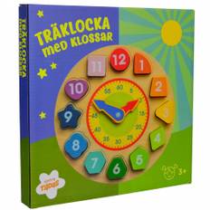 Träklocka med klossar