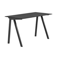 HAY CPH90 2.0 skrivbord 65x130 cm Black linoleum-lacquered oak - Svart