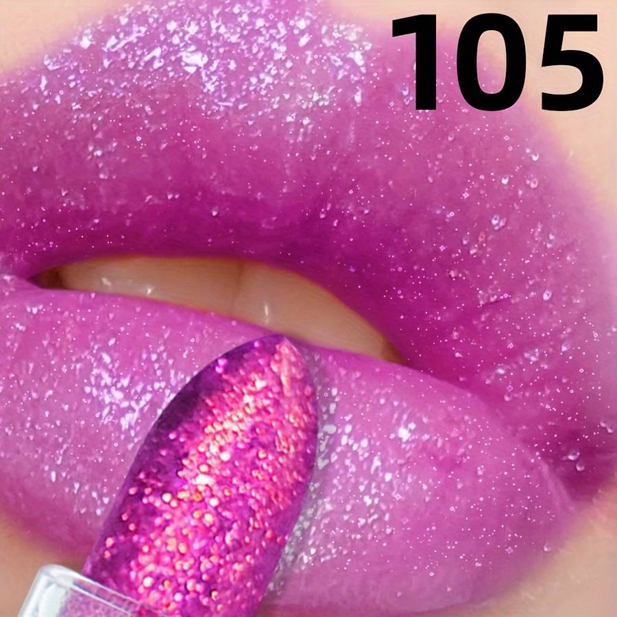 Shining Pearlescent Lipstick, , Waterproof, Sparkle, Lasting Makeup, Lipstick, Lip Glaze, Lip Gloss, Color, Red, Purple, Brown