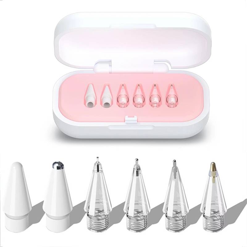 4 / 6 Pcs Replacement Pencil Tips For Apple iPad Pencil 3rd /2nd /1st Generation USB-C Pen Tips With Storage Case Accessories