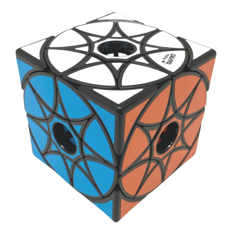 Calvin’s Puzzle Void Multi‑Star Wheel Cube Black.