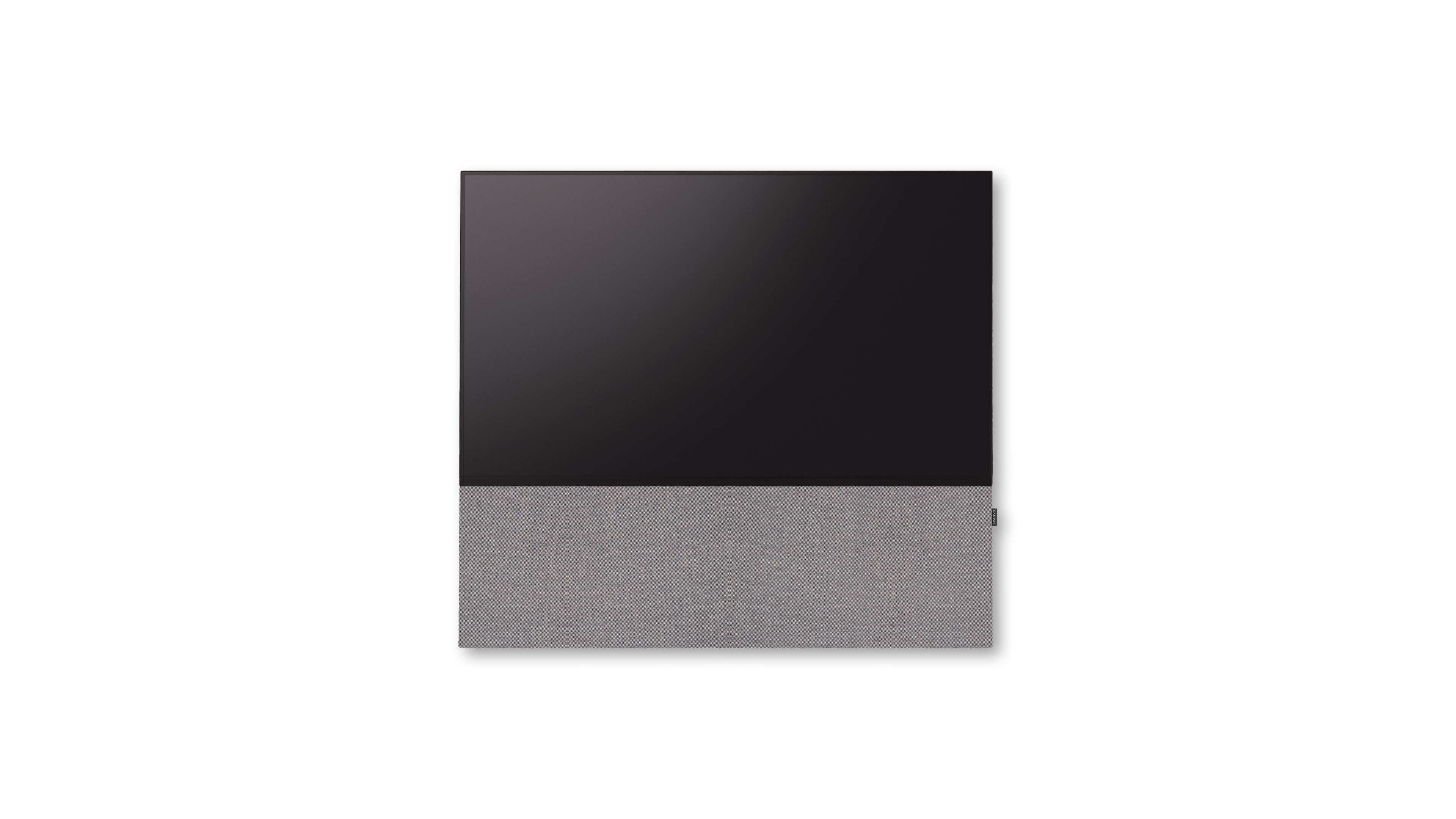 Canvas Soundbar med kvadrat højttaler stof "Umber" - 75".