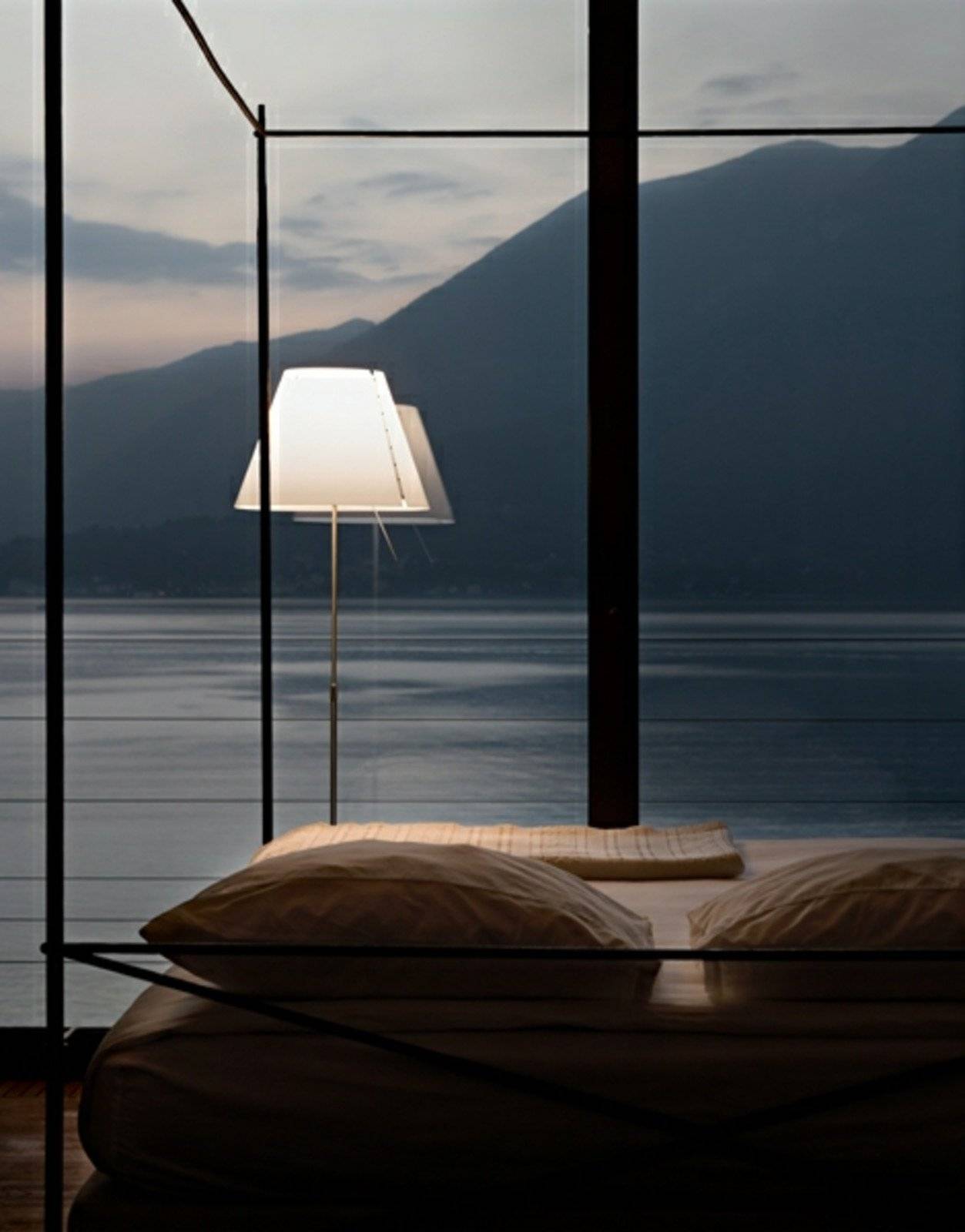 Gulvlampe Luceplan, Grå, Stue, Aluminium