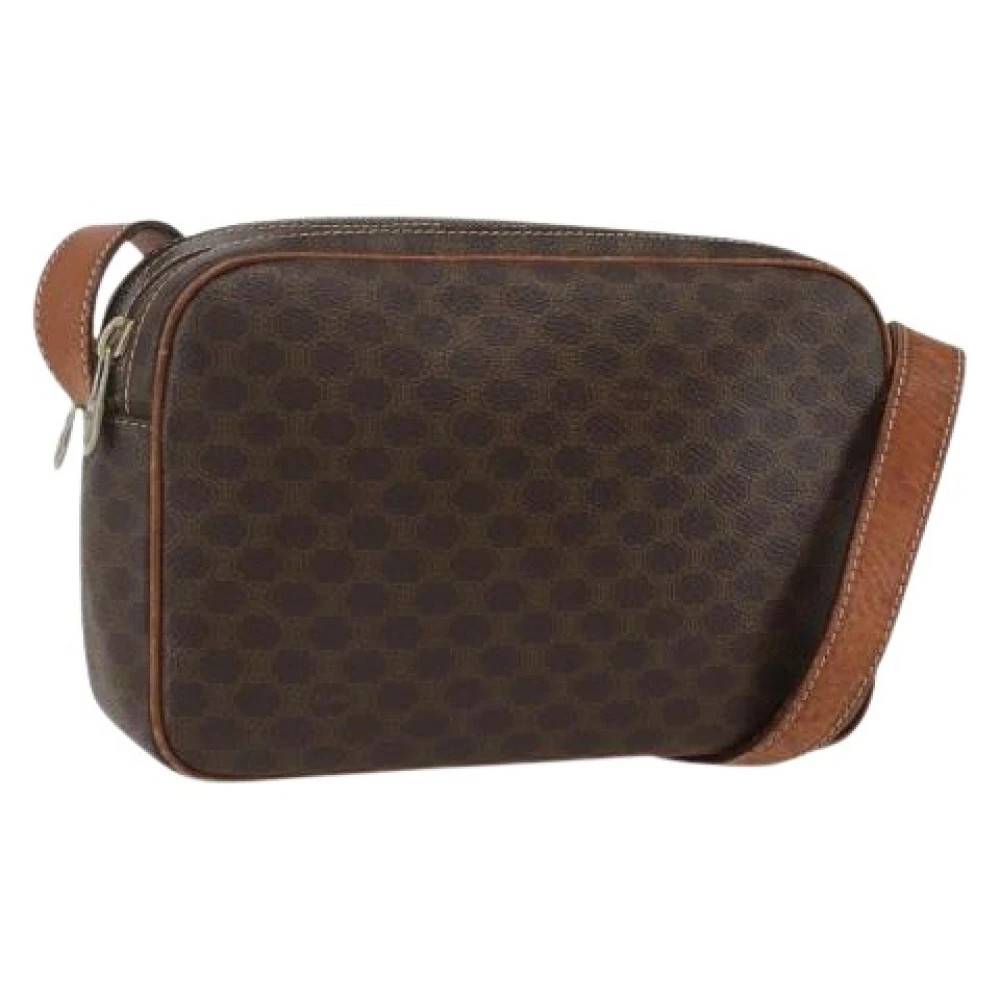 Celine Vintage - Pre-owned Vintage macadam Axelremsväska Vintage - Dam - ONE Size - Läder