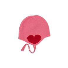 Konges Sløjd Collette Stickad Mössa Pink  Collette Helmet Pink 6-9 months Wool Rosa  6-9 månader  kvinna