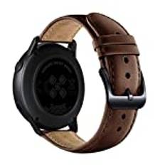 AISPORTS kompatibel med Samsung Galaxy Watch Active 40 mm remmar läderarmband smart klocka reservarmband för Samsung Galaxy Watch Active 40 mm SM-R500/Galaxy Watch 42 mm SM-R810/R815