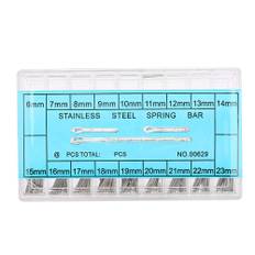 18Sizes Metal Spring Bar Steel Watch Band Linking Pin Strap Connection Accessory 6-23mm svart