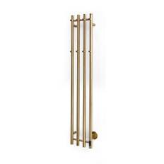 Cassøe Catania el-håndklædetørrer 1420 x 260 mm, Børstet messing