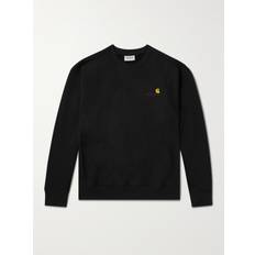 Carhartt WIP - Logo-Embroidered Cotton-Blend Jersey Sweatshirt - Men - Black - M