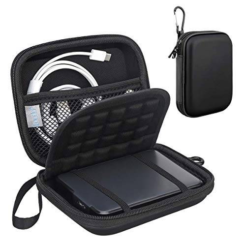 Lacdo extern hårddiskfodral för Western Digital WD Elements/WD My Passport Ultra/WD Game Drive 2,5 tums hårddisk 500 GB 1 TB 2 TB 3 TB 4 TB 5 TB,Svart