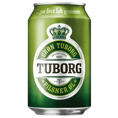 Grøn Tuborg 24 x 33 cl Dåse