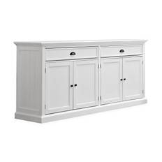 Bloomington Hampton Lantlig Skänk med 2 Lådor + 4 Skåp - Vit Sideboard & skänk