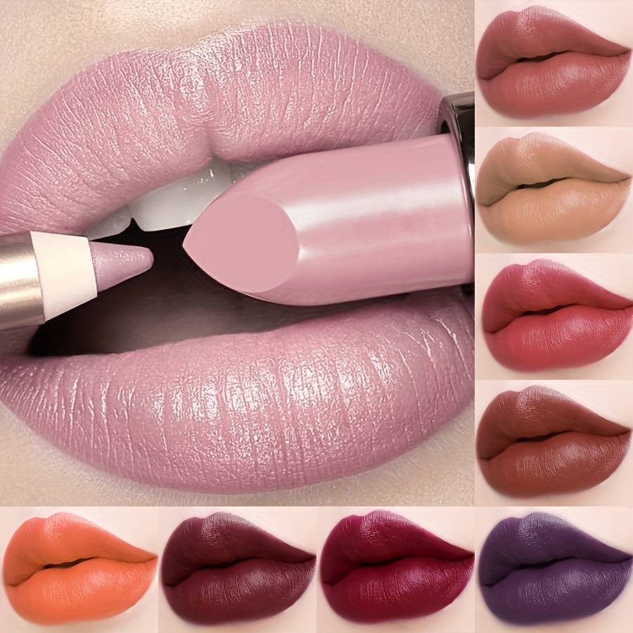 TEMU 21 Color Lipstick Long Lasting Lipstick Lip Plumper Lip Oil Lip Tint Moisturizing Lip Balm High Pigmented Lip Plumping Gloss Waterproof