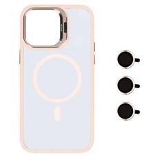 Premium Clear Case med MagSafe til iPhone 12 | 12 Pro (+kamera beskyttelsesglas) Lyserød