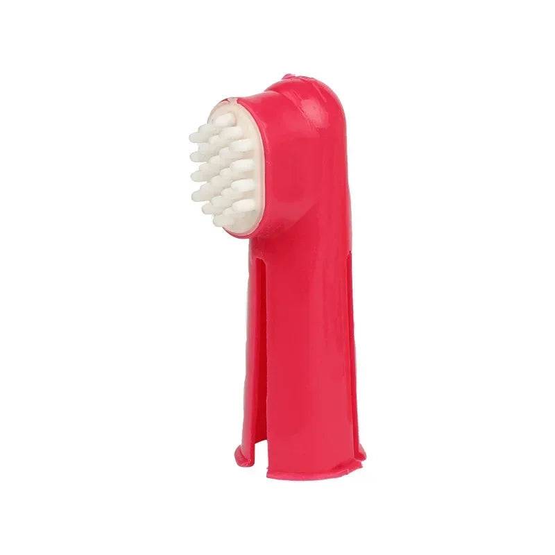 Soft Finger Dog Toothbrush - Style 4 Red / 3 Pcs