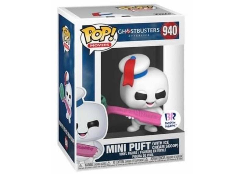Funko Pop! Movies Ghostbusters Afterlife Mini Puft (With Ice Cream Scoop) Baskin Robbins Exclusive Figure #940