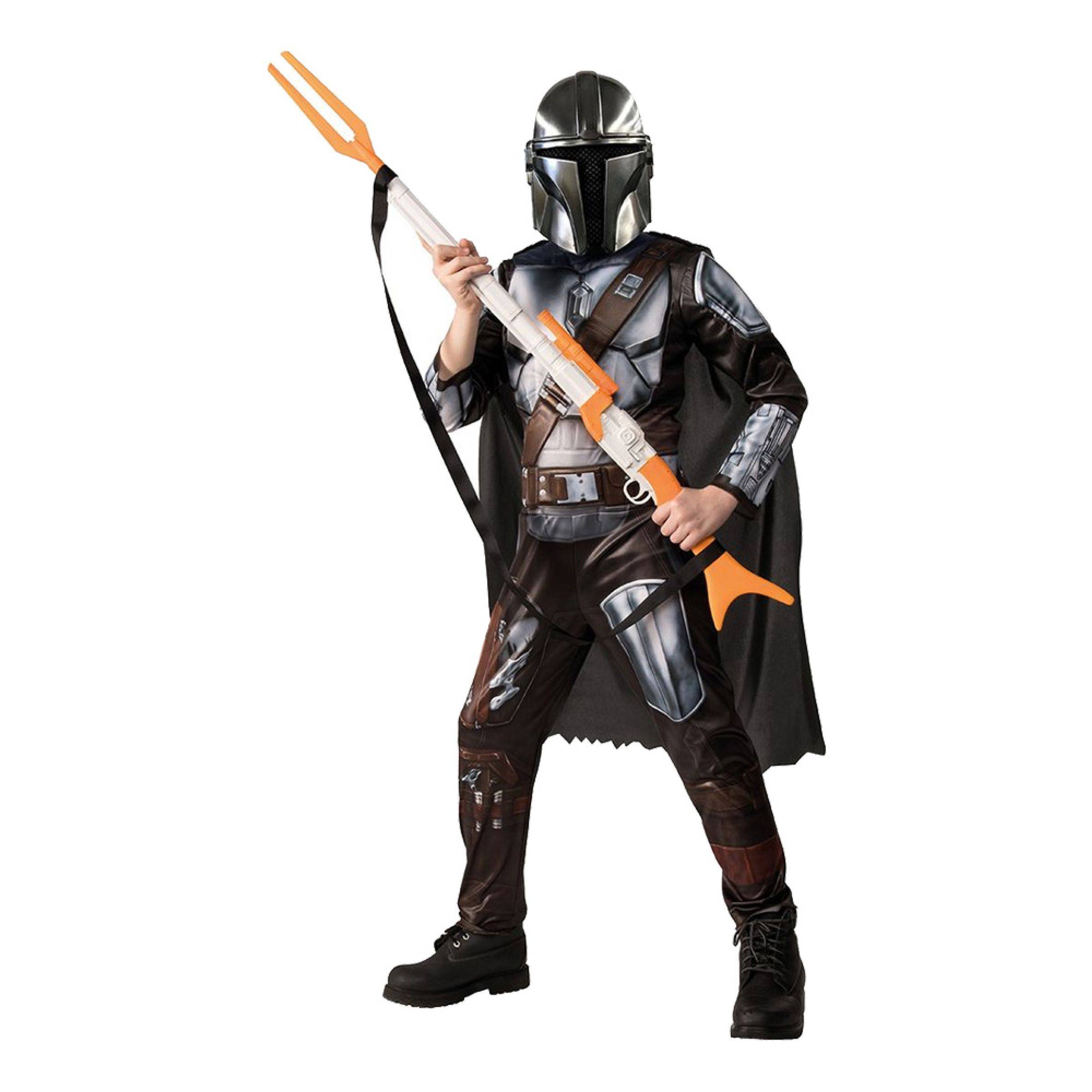 Star Wars The Mandalorian Børn Deluxe Kostume - Small