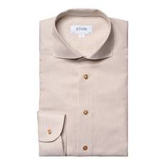 Eton Skjorte Stribet Brun Slim Fit - STRIBET / 40.