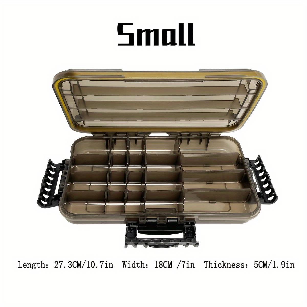 TEMU Niutianyang Waterproof Fishing Tackle Box, Large Capacity Multi-functional Plastic Storage Case For Lures And Accessories, Durable Pp Material
