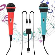 Elnicec Karaoke Microphone for Switch NEW of Microphone for Switch Nintendo Switch Microphone High sound collection power Wired microphone allows 2