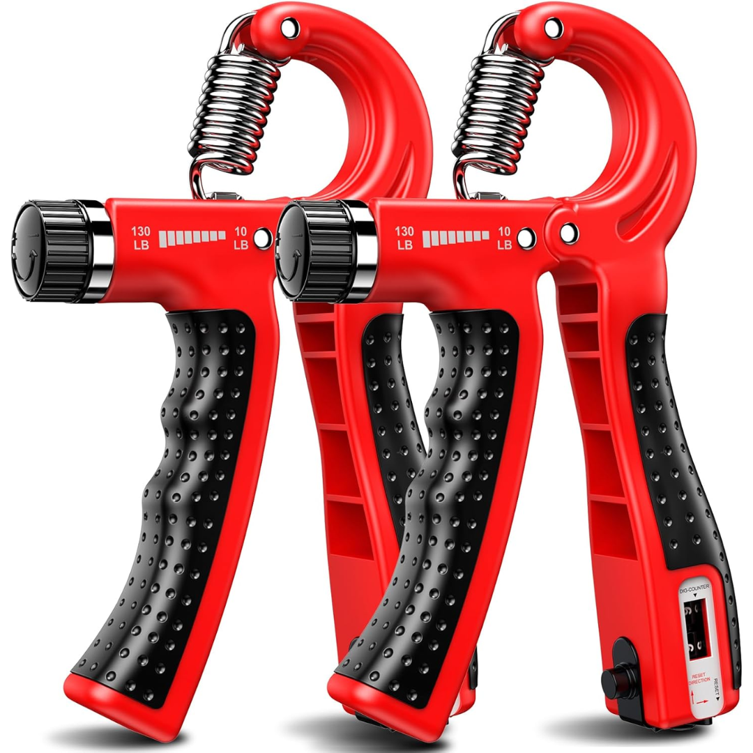 GripMaster - Justerbart Handträningsset 2-pack - Röd