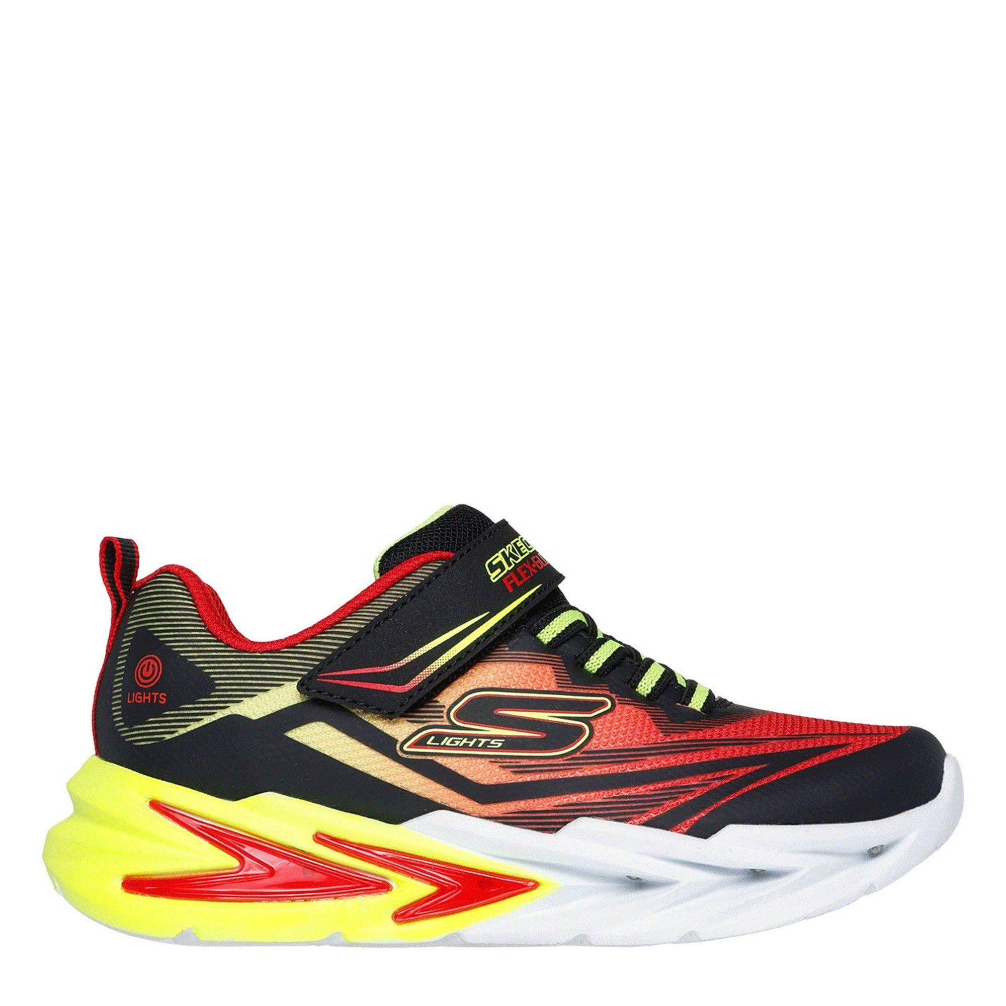 Skechers Lighted Gore & Strap Sneaker W Mids Light Up Trainers Boys