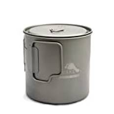 TOAKS Titanium Camping Pot Cup(375ml, 450ml, 550ml, 650ml, 750ml, 800ml, 900ml) … (650ml[POT-650-L])