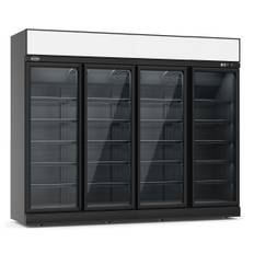 Kylskåp - Svart - 4 glasdörrar - 2060 liter