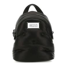 Maison Margiela, Taske, Dame, Sort, ONE SIZE, Læder, Sort Nappa Læder Mini Rygsæk