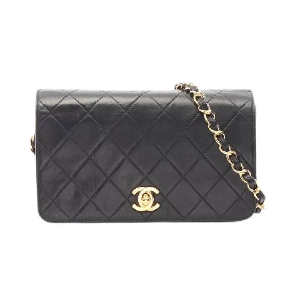 Chanel Vintage - Pre-owned Mini Matelasse Full Flap Lambskin Shoulder Bag Vintage - Dam - ONE Size - Läder