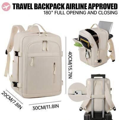 40x30x20 cm handbagageryggsäck lämplig för Ryanair, pendlingsryggsäck för kvinnor, laptopväska för män, sport- och gymväska för bad, weekendväska, pre - Multifärgad