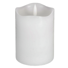Blockljus LED batteriljus med timer, vit