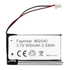 Fayerkar 3,7 V 850 mAh 802540 litiumbatteri för Sena 10S-serien Sena 10S-01 och Sena 20-serien Sena 20s-01 Sena 20s Evo Sena 30K Sena 30K-01D motorcyklar Bluetooth headset batteri ersättning Intercom