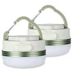 flintronic 2 st campinglykta campinglampa, LED camping lykta USB-uppladdningsbar med 1 800 mAh powerbank, 4 lägen SOS-ljuslägen, bärbar och praktisk, nödsituation för utomhus vandring camping