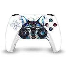 Head Case Designs Officiellt Licensierade Pixie Cold Ice Wolf Konst Mix Vinyl Klistermärke Hud Dekal Täcka Kompatibel Med Sony PlayStation 5 PS5 DualSense Controller