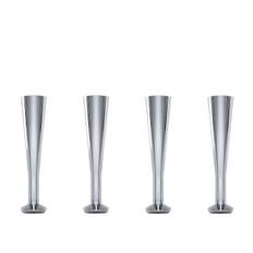 Design sängben polerat stål - Silver