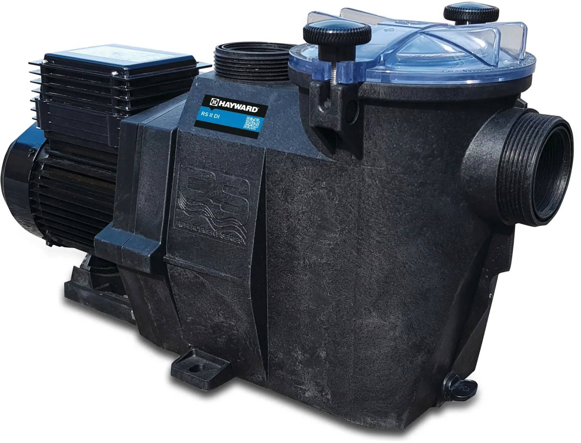 Hayward Poolpump, type RS II 230V Anslutning limsockel Storlek 50 mm Motoreffekt 0.75 kW Kapacitet 15,0 m³/h Typ RS II 30111