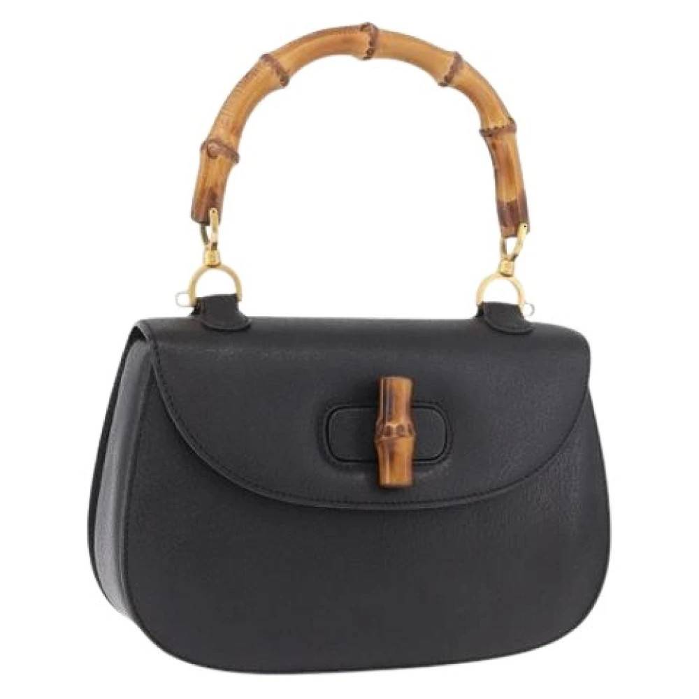 Gucci Vintage Pre-owned Vintage Håndtaske - Vintage - Dame - Sort - ONE SIZE - Uld
