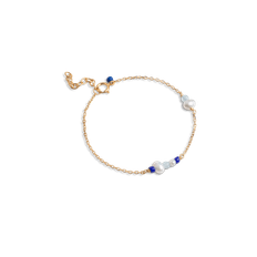 Enamel armbånd SOFIA marine forgyldt