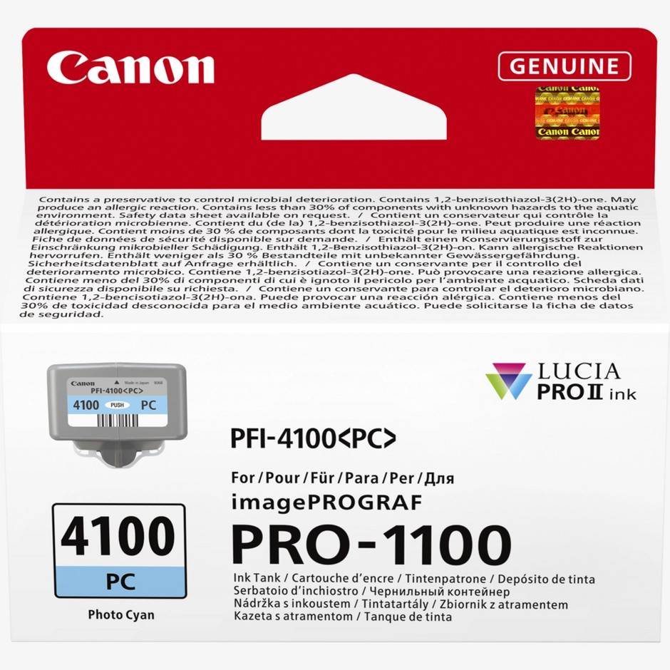 Canon PFI-4100PC fotocyanfärgad bläckpatron