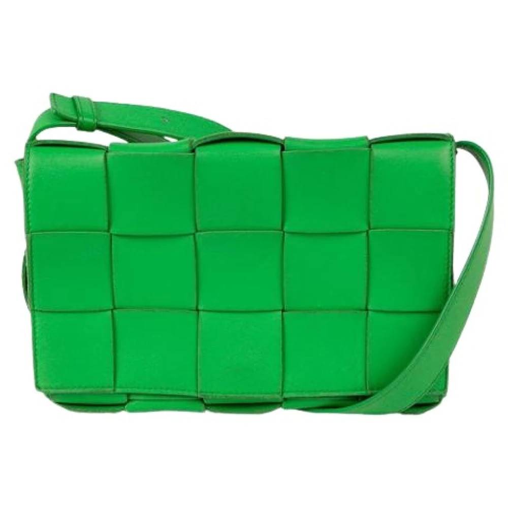 Bottega Veneta Vintage Pre-owned Cassette Shoulder Crossbody Taske - Vintage - Dame - Grøn - ONE SIZE - Uld