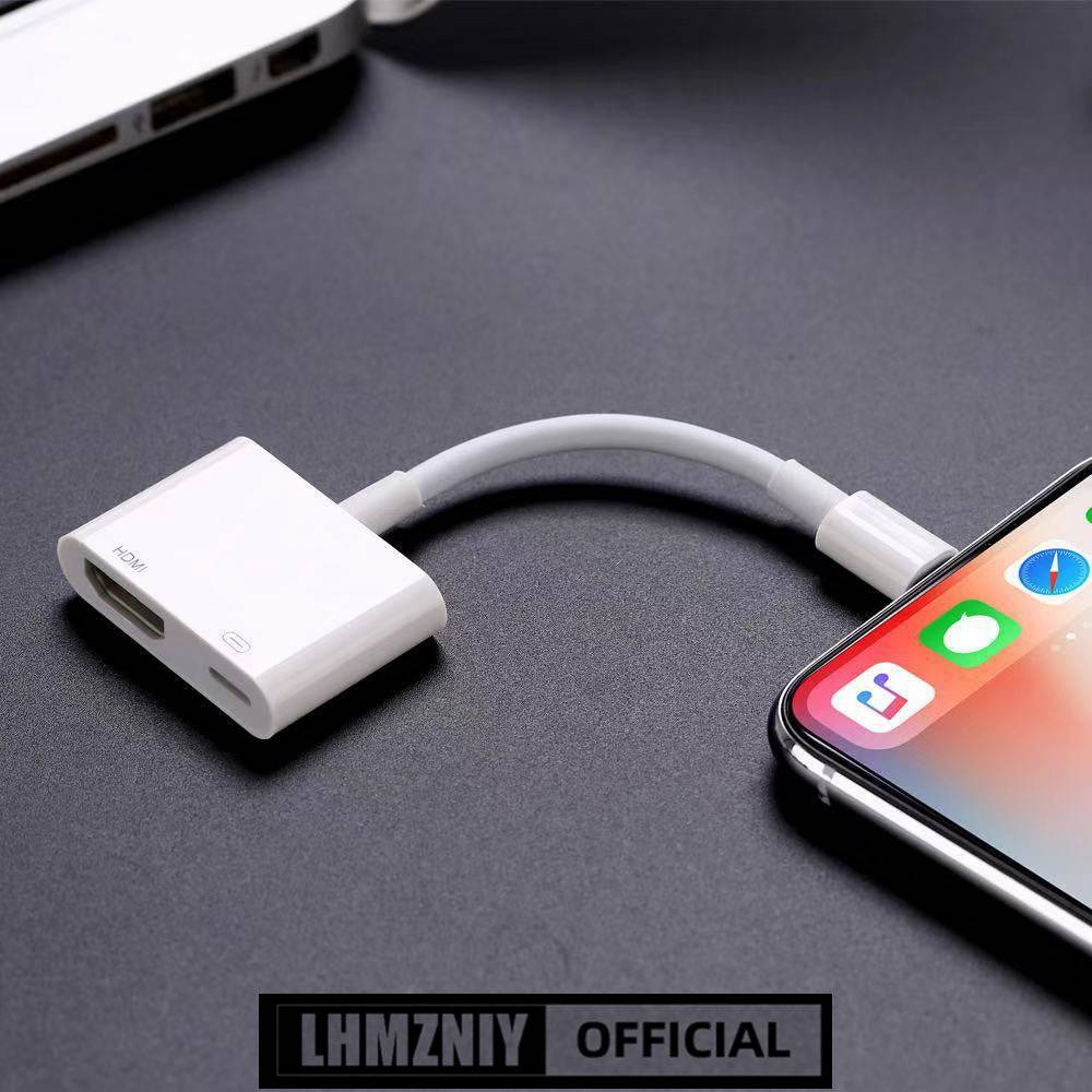 Lightning to HDMI HD display with same screen cable - White