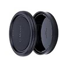 JJC Kroppslock + Bakre Linsskydd Set för Fujifilm G Monterings Kamera GFX50S GFX50SII GFX50R GFX100 GFX100II GFX100S GFX100SII och Fuji G-mount System (1 Set)