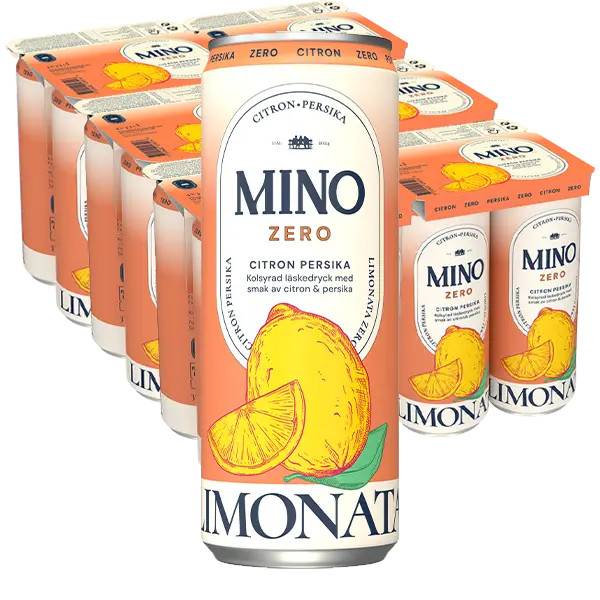 Mino Zero Citron Persika 33cl x 24st