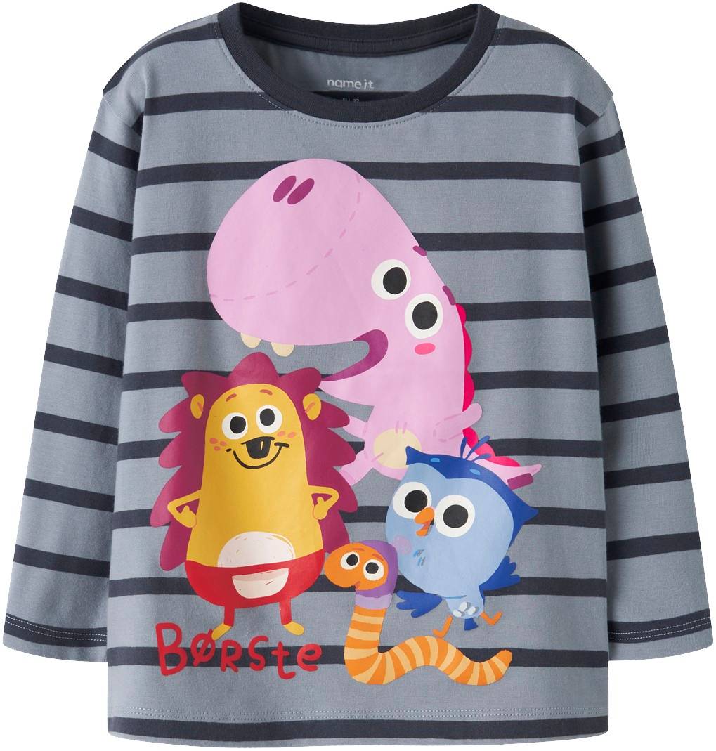 Name It Nmmavi Borste LS Nreg TOP BOX DR Stl. 110 unisex - Toppar Från Magasin - Tradewinds (110)