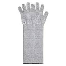 Skärbeständiga handskar，Nivå 5 Skärbeständig Armsleeve Andningsbar Hudvänlig Skärbeständig Anti Puncture Arm Protection Anti Cut Handskar(45cm)